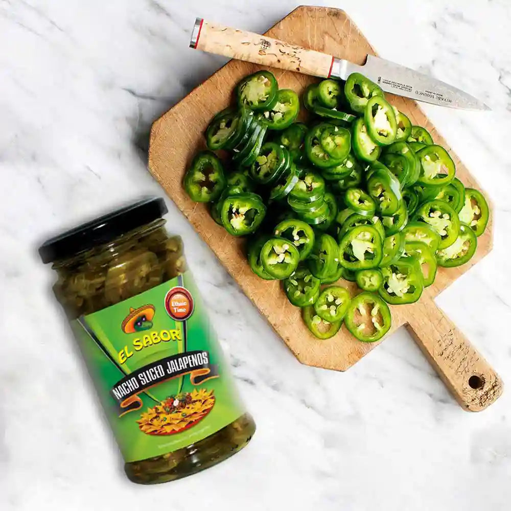 El Sabor Nacho Sliced Jalapenos 225g